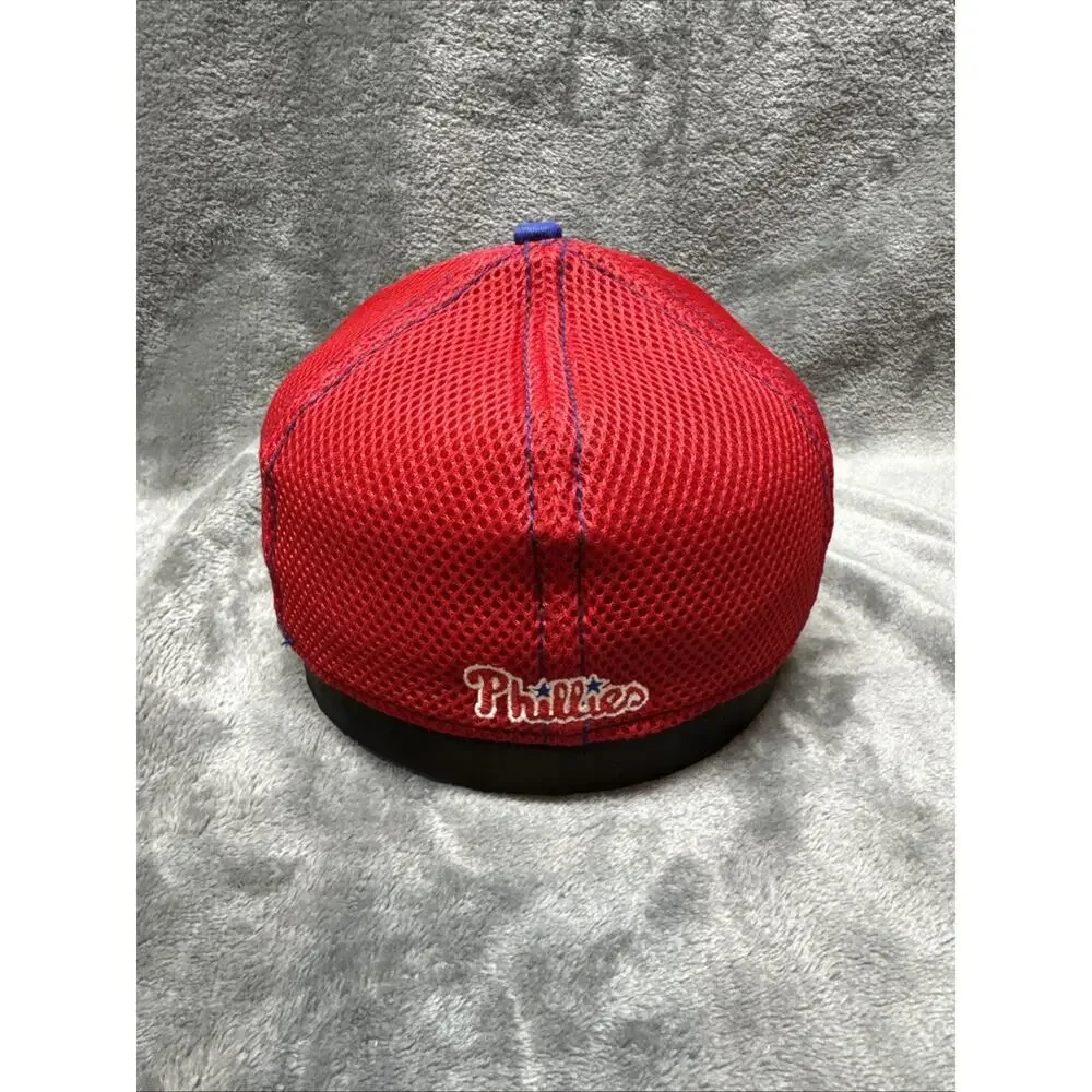 Phillies New Era 39thirty Hat Small/Medium Flex MLB Red‎ White Blue HTF Rare